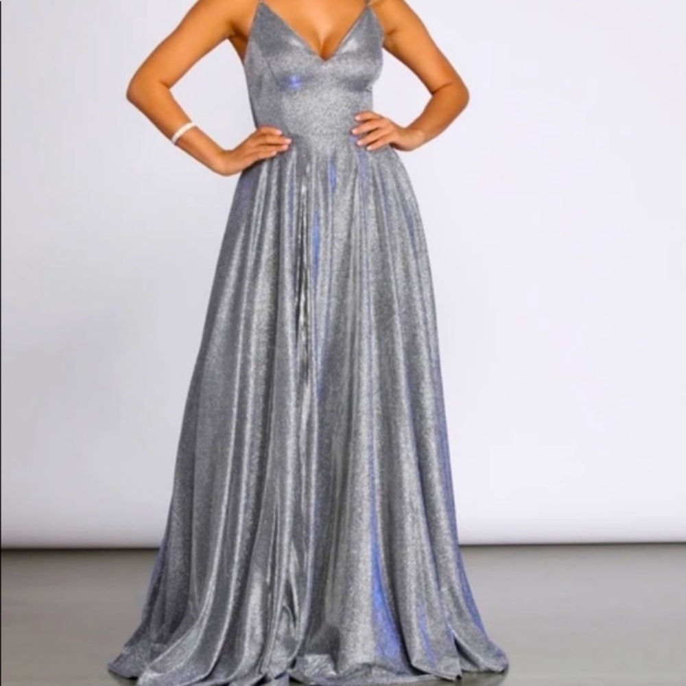 Olympia Glitter full A line WINDSOR DRESS XS